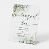 グリーンブライダルシャワーブーケバーサイン 台座サイン (正面)