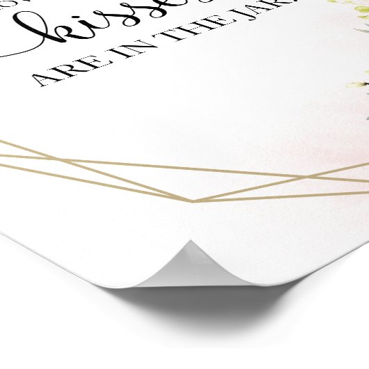 グリーンブライダルシャワー キスはどれくらいサイン ポスター (角)