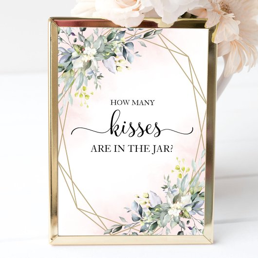 グリーンブライダルシャワー キスサイン ポスター