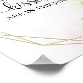 グリーンブライダルシャワー キスサイン ポスター (角)