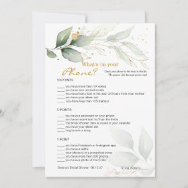 グリーンブライダルフォンゲーム / ウェディングスクランブル 招待状