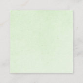 グリーンブラウンおむつラッフルベビーシャワーチケット エンクロージャーカード (裏面)