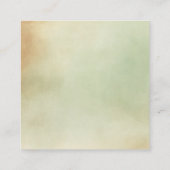 グリーンブラウンおむつラッフルベビーシャワーチケット エンクロージャーカード (裏面)