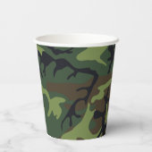 グリーンブラウンカモフラージュ 紙コップ (裏面)
