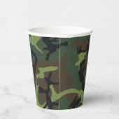 グリーンブラウンカモフラージュ 紙コップ (右)