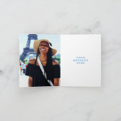 グリーンブラウンブルーラゲッジフェアウェルサンキューカード サンキューカード (内部)