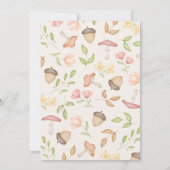 グリーンブラウンボーイ 水彩森林動物 招待状 (裏面)