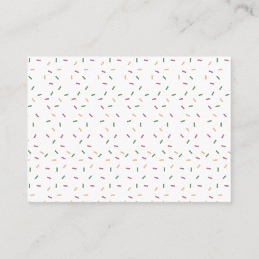 グリーンブラウン動物サファリ誕生日エンクロージャカード エンクロージャーカード (裏面)