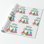 グリーンブラシスクリプトクリスマスウォーターのカラー格言 ラッピングペーパー (アンロールド)