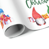 グリーンブラシスクリプトクリスマスウォーターのカラー格言 ラッピングペーパー (ロールコーナー)