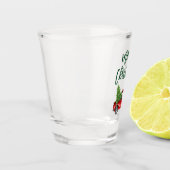 グリーンブラシスクリプトヴィンテージトラッククリスマス ショットグラス (左)