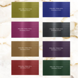 グリーンブラシ仕上げ金属ステンレス鋼 名刺