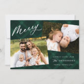 グリーンブラシ付き格子縞3枚の写真 シーズンカード (正面)