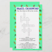 グリーンブラジルクロスワードパズル (正面/裏面)