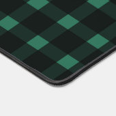グリーンブラックギンガムパターン デスクマット (コーナー)