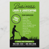 グリーンブラッククラウンケア造園芝刈り チラシ (正面)