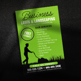 グリーンブラッククラウンケア造園芝刈り チラシ