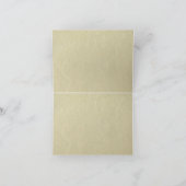 グリーンブラッククラシックヴィンテージ結婚ズ サンキューカード (内部)