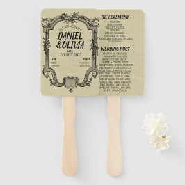 グリーンブラッククラシックヴィンテージ結婚ズ ハンドファン