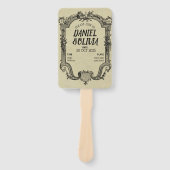 グリーンブラッククラシックヴィンテージ結婚ズ ハンドファン (正面)