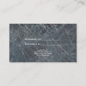 グリーンブラックグレーモダン大理石サロン紹介カード 紹介カード (裏面)