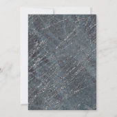 グリーンブラックグレーモダン大理石デザイナー招待状 招待状 (裏面)