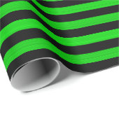 グリーンブラックストライプのシームレスパターン ラッピングペーパー (ロールコーナー)