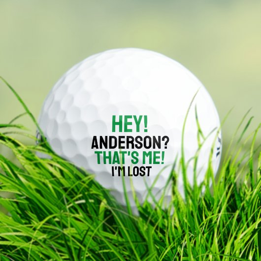 グリーンブラックタイポグラフィおもしろい失ったゴルフボール ゴルフボール