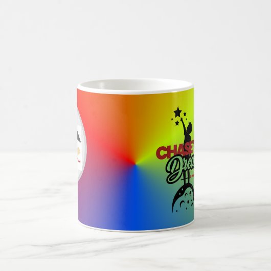 グリーンブラックタイポグラフィ コーヒーマグカップ (中央)