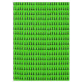 グリーンブラックツリーズメリークリスマステーブルクロス テーブルクロス (正面)