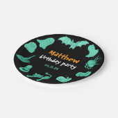 グリーンブラックハロウィーン誕生日パーティー紙プレート ペーパープレート (アングル)