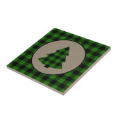 グリーンブラックバッファロープレイドクリスマスタイル タイル (側面)