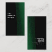 グリーンブラックパターユニークン名刺 名刺 (正面/裏面)