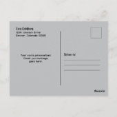 グリーンブラックビデオゲームゲーマーバー（ユダヤ教の）バル・ミツバーありがとう ポストカード (裏面)