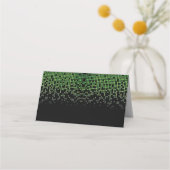 グリーンブラックビデオゲームゲーマーバー（ユダヤ教の）バル・ミツバーアドレス プレイスカード (裏面)