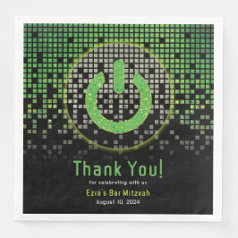 グリーンブラックビデオゲームゲーマーバー（ユダヤ教の）バル・ミツバー