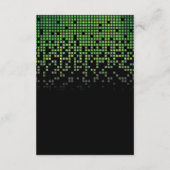 グリーンブラックビデオゲームゲーマーバー(ユダヤ教の)バル・ミツバー エンクロージャーカード (裏面)