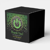 グリーンブラックビデオゲームゲーマーバー(ユダヤ教の)バル・ミツバー フェイバーボックス (裏面サイド)