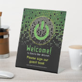 グリーンブラックビデオゲームゲーマーバー(ユダヤ教の)バル・ミツバー 台座サイン (インサイチュ)