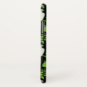 グリーンブラックフローラ,パロツジェムストーンモノグラム Case-Mate iPhoneケース (裏面/右)