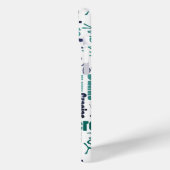 グリーンブラックブルーサンキュータイポグラフィワードコラージュ Case-Mate iPhoneケース (裏面 / 左)