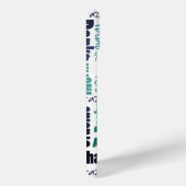 グリーンブラックブルーサンキュータイポグラフィワードコラージュ Case-Mate iPhoneケース (裏面 / 右)