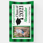 グリーンブラックプライド学校カラー卒業 横断幕 (縦)