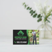 グリーンブラックロモダンーン気に造園 名刺 (スタンド正面)