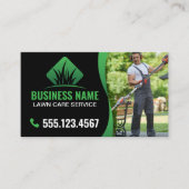 グリーンブラックロモダンーン気に造園 名刺 (正面)