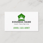 グリーンブラックロモダンーン気に造園 名刺 (正面)