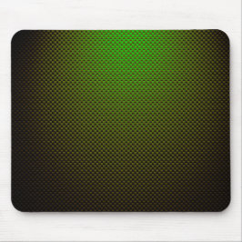グリーンブラック炭素繊維パターン（の模様が）ある マウスパッド