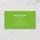 グリーンブラック造園 草刈り 芝刈り 庭園管理 名刺 (裏面)