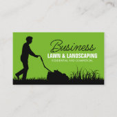 グリーンブラック造園 草刈り 芝刈り 庭園管理 名刺 (正面)