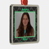 グリーンブラック&グレーダマスクキープスオーナメント メタルオーナメント (右)